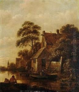 At A Dutch Canal. At A Dutch Canal.