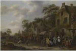A Village Kermesse by Claes Molenaar (see Molenaer)