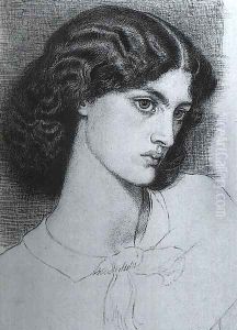 Portrait of Jane Burdon (later Jane Morris) 1858 by Dante Gabriel Rossetti