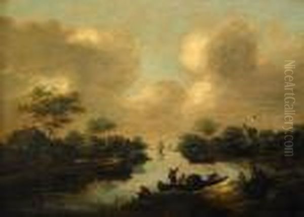 Landskap Med Fiskande Bonder - view 1