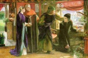 The First Anniversary of the Death of Beatrice 1853-54 by Dante Gabriel Rossetti