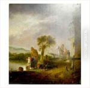 Ecole Hollandaise Vers 1660 by Claes Molenaar (see Molenaer)