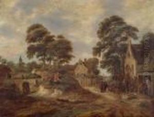Landliche Szene. by Claes Molenaar (see Molenaer)