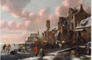 Les Joies De L'hiver by Claes Molenaar (see Molenaer)
