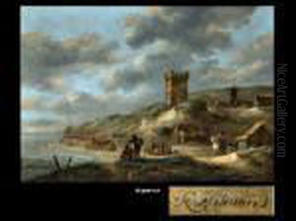 Bauernhaus Und Dorf An Einer Meeresbucht - view 1