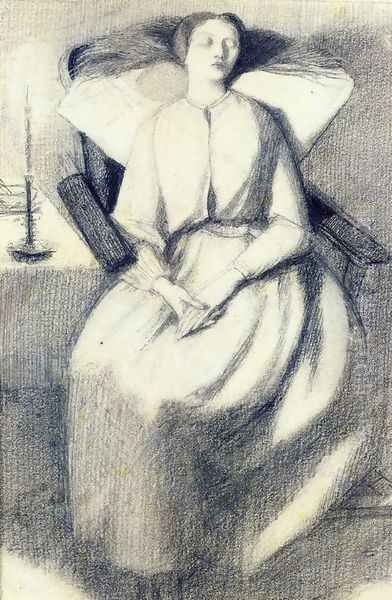 Elizabeth Siddal Seated in a Chair - view 1