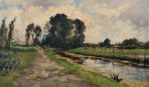 Path Along The Water by Evert Moll