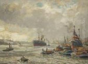 Im Hafen Von Rotterdam by Evert Moll