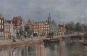 Schepen Op De Maas Te Rotterdam