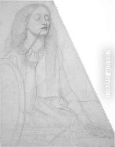 The Return of Tibullus to Delia: study for Delia by Dante Gabriel Rossetti