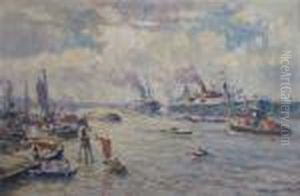 Rotterdam Harbor by Evert Moll