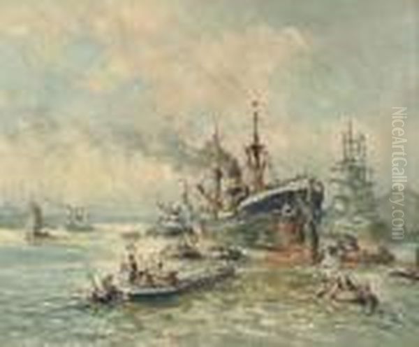 A Busy Harbour - view 1