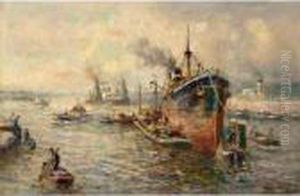The Rotterdam Harbour by Evert Moll