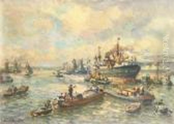 View Of Rotterdam Harbour - view 1