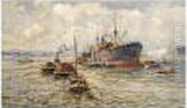 A Rotterdam Harbourscene - view 1