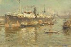 Shipping In Rotterdam Harbour