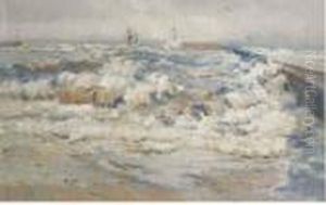 Stormy Weather At Sea by Evert Moll