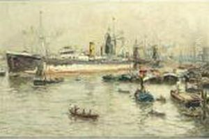 The Rotterdam Harbour by Evert Moll