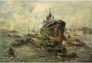 A Harbourscene A Harbourscene
