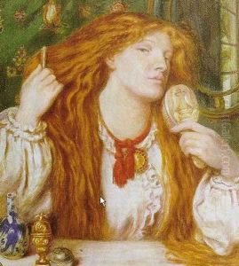 Woman Combing Her Hair 2 by Dante Gabriel Rossetti