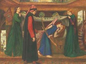 Dante's Dream at the Time of the Death of Beatrice by Dante Gabriel Rossetti
