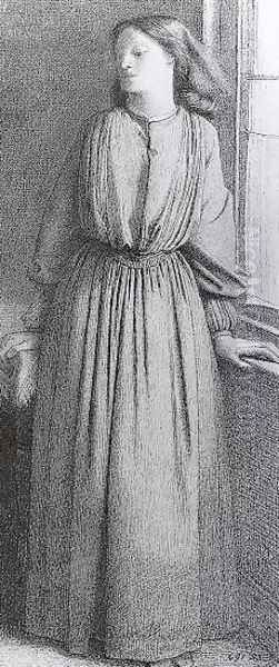 Portrait of Elizabeth Siddal I - view 1