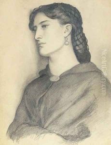 Study of Aggie Manetti by Dante Gabriel Rossetti