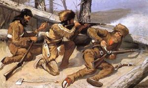 A Brush With The Redskins by Frederic Remington