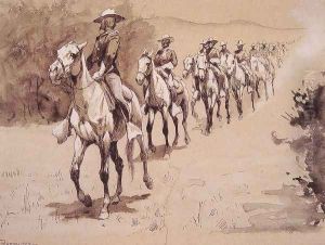 In The Desert by Frederic Remington