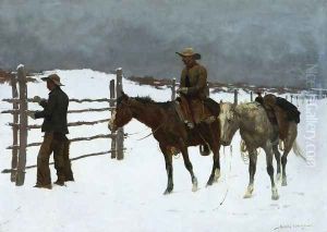The Fall Of The Cowboy by Frederic Remington