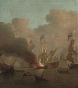 The Destruction Of The 
Royal James by Peter Monamy