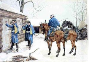 Arresting The Deserter by Frederic Remington