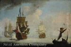 Men-of-war Sounding Mooring by Peter Monamy