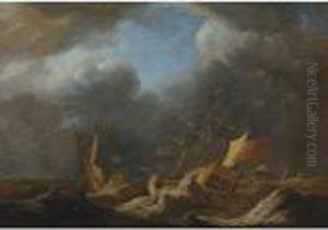 The Katherine And The Royal Caroline In Choppy Seas