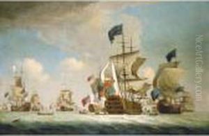 The English Fleet At Sea by Peter Monamy