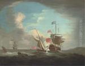 An Admiralty Yacht Joining A Squadron Of The Red Sailingoffshore