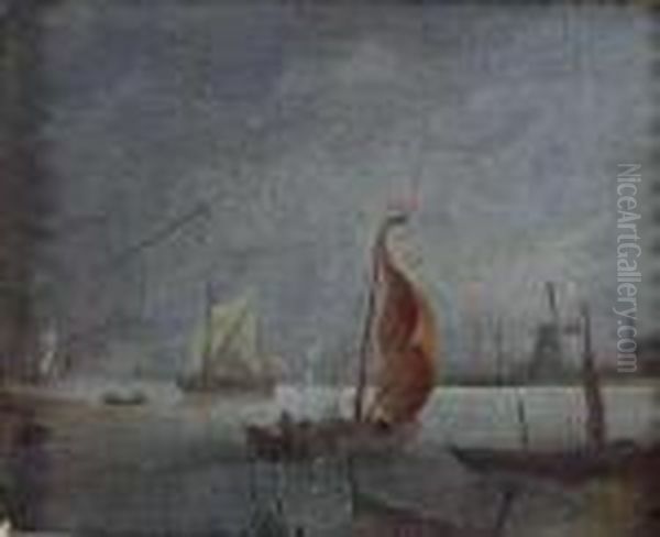 Fishing Boats Off The Dutch Coast - view 1