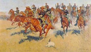 The Cavalry Charge by Frederic Remington