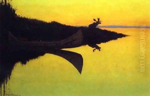 Comming To The Call by Frederic Remington