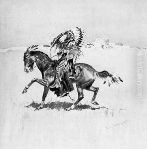 A Cheyenne Warrior by Frederic Remington