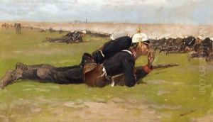 Field Drill for the Prussian Infantry by Frederic Remington
