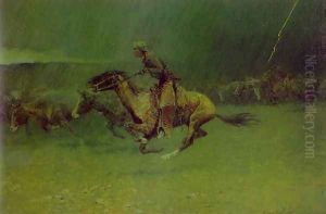 The Stampede by Frederic Remington