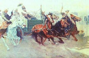 Bringing Home the New Cook 1907 by Frederic Remington