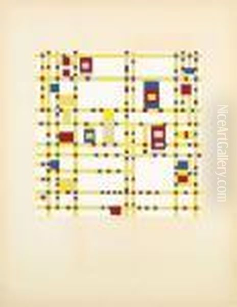 Broadway-boogie Woogie by Piet Mondrian