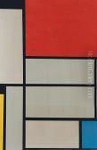 Composition With Red Square