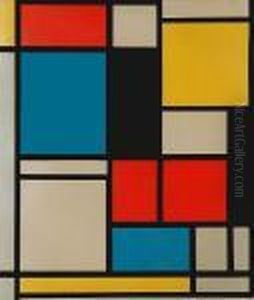 Composition In Blue, Red And Yellow
