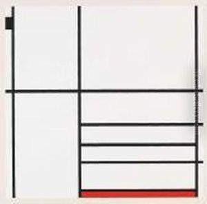 Composizione Con Rosso E Nero.