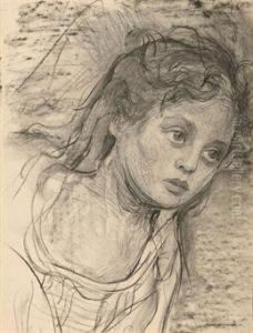 Young Woman Leaning To Her Left