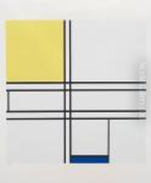 Composition Bleue Et Jaune - view 1