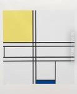 Composition Bleue Et Jaune